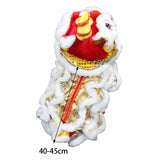 Maxbell Pet Costume Coat Hoodies Soft Lion Dance Clothes for Stage Performance White XL