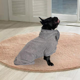 Maxbell Dog Bathrobe Drying Puppy Accessories Coat Adjustable Robe Pet Cat Grey