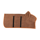 Maxbell Dog Bathrobe Drying Puppy Accessories Coat Adjustable Robe Pet Cat Brown