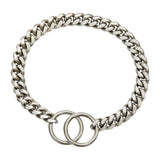 Maxbell Metal Dog Chain Collar Training Necklace Choker Heavy Duty Chew Proof Strong 30.5cm Argent