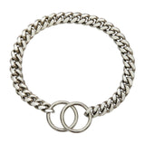 Maxbell Metal Dog Chain Collar Training Necklace Choker Heavy Duty Chew Proof Strong 35.5cm Argent