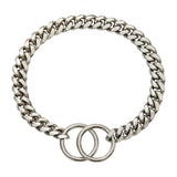 Maxbell Metal Dog Chain Collar Training Necklace Choker Heavy Duty Chew Proof Strong 61cm Argent