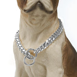 Maxbell Metal Dog Chain Collar Training Necklace Choker Heavy Duty Chew Proof Strong 61cm Argent