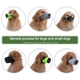 Maxbell Pet Dog Muzzle Durable Mouth Cover Prevent Chewing Breathable for Small Dogs Gray
