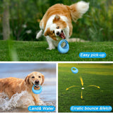 Maxbell Float Interactive Dog Ball Rubber Instinct Training Tumbler Pet Chew Toy Blue