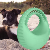 Maxbell Float Interactive Dog Ball Rubber Instinct Training Tumbler Pet Chew Toy Green