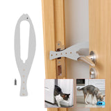 Maxbell Adjustable Door Strap Dog Stop Eating Dog Proof Cat Box Pet Door Latch White