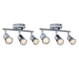 Maxbell 3 Heads Ceiling Ceiling Lamp Downlight Lighting Gu10 for Barn Store Bedroom white