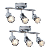Maxbell 3 Heads Ceiling Ceiling Lamp Downlight Lighting Gu10 for Barn Store Bedroom white