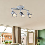 Maxbell 3 Heads Ceiling Ceiling Lamp Downlight Lighting Gu10 for Barn Store Bedroom white