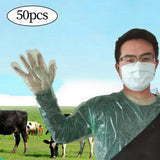 Maxbell Disposable Long Arm Gloves Waterproof Food Grade for Pet Care Gardening