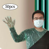 Maxbell Disposable Long Arm Gloves Waterproof Food Grade for Pet Care Gardening