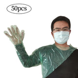 Maxbell Disposable Long Arm Gloves Waterproof Food Grade for Pet Care Gardening