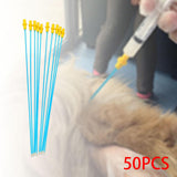 Maxbell 50 Pcs Dog Insemination Tube Flexible Dog Breeding Kit Disposable Practical 30cm
