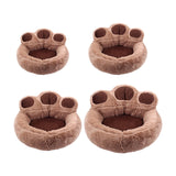 Maxbell Round Pet Bed with Slip Resistant Bottom Washable Mat Snooze Cuddler Soft S