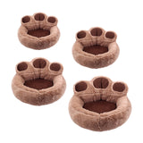 Maxbell Round Pet Bed with Slip Resistant Bottom Washable Mat Snooze Cuddler Soft S