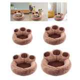 Maxbell Round Pet Bed with Slip Resistant Bottom Washable Mat Snooze Cuddler Soft S