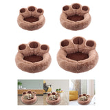 Maxbell Round Pet Bed with Slip Resistant Bottom Washable Mat Snooze Cuddler Soft S