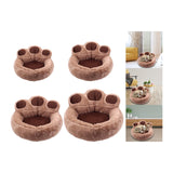Maxbell Round Pet Bed with Slip Resistant Bottom Washable Mat Snooze Cuddler Soft S