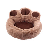 Maxbell Round Pet Bed with Slip Resistant Bottom Washable Mat Snooze Cuddler Soft S
