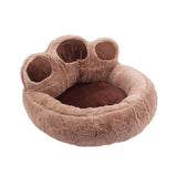 Maxbell Round Pet Bed with Slip Resistant Bottom Washable Mat Snooze Cuddler Soft S