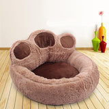 Maxbell Round Pet Bed with Slip Resistant Bottom Washable Mat Snooze Cuddler Soft XL