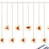 Maxbell Holiday Icicle Light Lights Ornament for Garden Roof Decor USB Remote Control