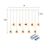 Maxbell Holiday Icicle Light Lights Ornament for Garden Roof Decor USB Remote Control