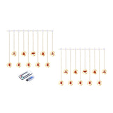 Maxbell Holiday Icicle Light Lights Ornament for Garden Roof Decor USB Remote Control