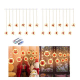 Maxbell Holiday Icicle Light Lights Ornament for Garden Roof Decor USB Remote Control