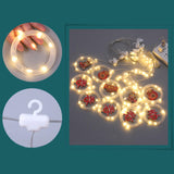 Maxbell Holiday Icicle Light Lights Ornament for Garden Roof Decor USB Remote Control