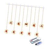 Maxbell Holiday Icicle Light Lights Ornament for Garden Roof Decor USB Remote Control