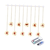 Maxbell Holiday Icicle Light Lights Ornament for Garden Roof Decor USB Remote Control