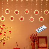 Maxbell Holiday Icicle Light Lights Ornament for Garden Roof Decor USB Remote Control