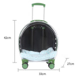 Maxbell Pet Trolley Case Durable Breathable Holes for Puppy Dog Carrying Hiking Translucent