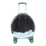 Maxbell Pet Trolley Case Durable Breathable Holes for Puppy Dog Carrying Hiking Translucent