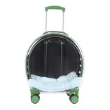 Maxbell Pet Trolley Case Durable Breathable Holes for Puppy Dog Carrying Hiking Translucent