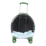 Maxbell Pet Trolley Case Durable Breathable Holes for Puppy Dog Carrying Hiking Translucent