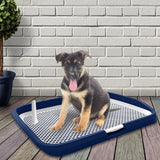 Maxbell Dog Toilet Potty Pad Holder Washable with Urinary Column Dog Accessories Blue