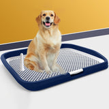 Maxbell Dog Toilet Potty Pad Holder Washable with Urinary Column Dog Accessories Blue