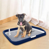 Maxbell Dog Toilet Potty Pad Holder Washable with Urinary Column Dog Accessories Blue