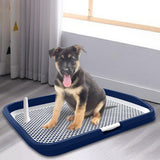 Maxbell Dog Toilet Potty Pad Holder Washable with Urinary Column Dog Accessories Blue