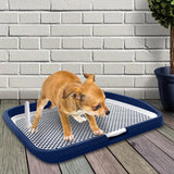 Maxbell Dog Toilet Potty Pad Holder Washable with Urinary Column Dog Accessories Blue