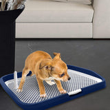 Maxbell Dog Toilet Potty Pad Holder Washable with Urinary Column Dog Accessories Blue