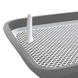 Maxbell Dog Toilet Potty Pad Holder Washable with Urinary Column Dog Accessories Gray