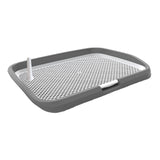 Maxbell Dog Toilet Potty Pad Holder Washable with Urinary Column Dog Accessories Gray
