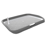 Maxbell Dog Toilet Potty Pad Holder Washable with Urinary Column Dog Accessories Gray