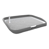 Maxbell Dog Toilet Potty Pad Holder Washable with Urinary Column Dog Accessories Gray