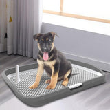 Maxbell Dog Toilet Potty Pad Holder Washable with Urinary Column Dog Accessories Gray