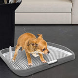 Maxbell Dog Toilet Potty Pad Holder Washable with Urinary Column Dog Accessories Gray